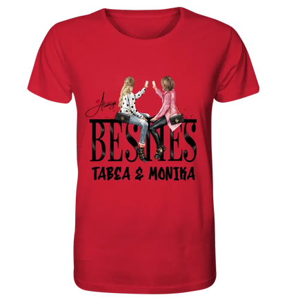 Girls on Text (Besties) • Unisex Premium T-Shirt XS-5XL made of organic cotton for women &amp; men • Exclusive design • personalized