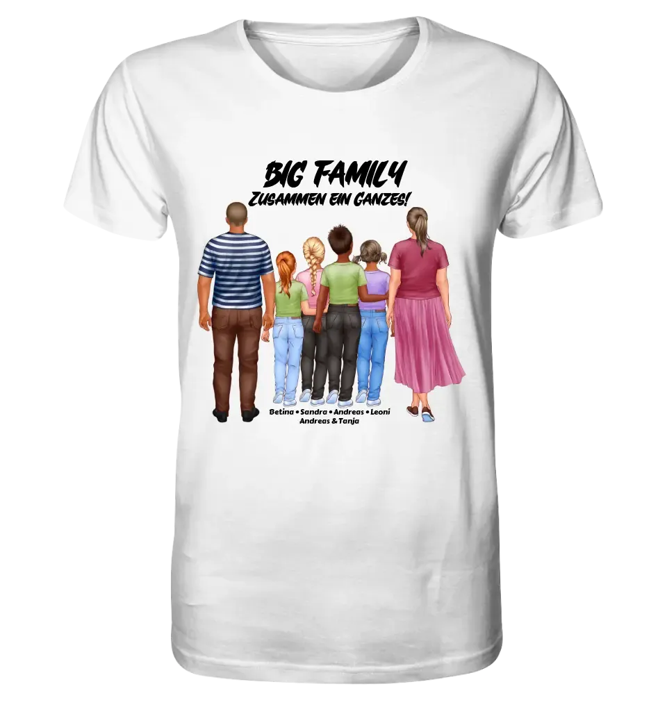 Huge Familien-Designer mit 0-4 Kindern • Unisex Premium T-Shirt XS-5XL aus Bio-Baumwolle für Damen & Herren