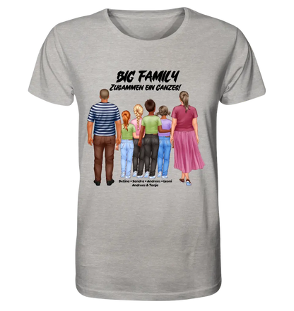 Huge family designer with 0-4 children • Unisex premium T-shirt XS-5XL made of organic cotton for women &amp; men