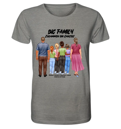 Huge family designer with 0-4 children • Unisex premium T-shirt XS-5XL made of organic cotton for women &amp; men