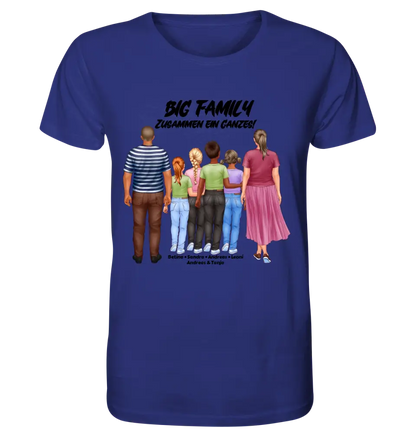 Huge family designer with 0-4 children • Unisex premium T-shirt XS-5XL made of organic cotton for women &amp; men