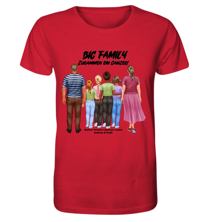 Huge family designer with 0-4 children • Unisex premium T-shirt XS-5XL made of organic cotton for women &amp; men