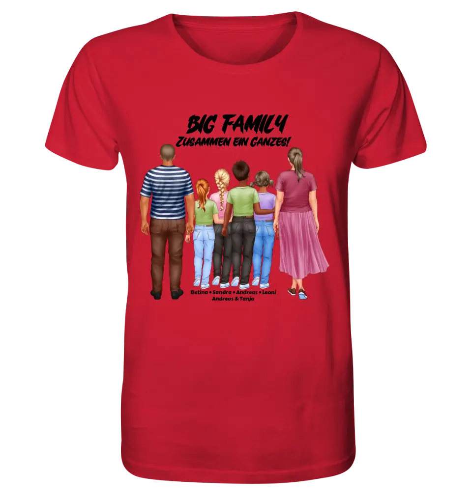 Huge Familien-Designer mit 0-4 Kindern • Unisex Premium T-Shirt XS-5XL aus Bio-Baumwolle für Damen & Herren