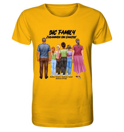 Huge family designer with 0-4 children • Unisex premium T-shirt XS-5XL made of organic cotton for women &amp; men