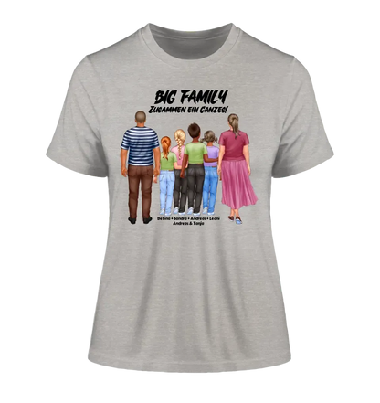 Huge Familien-Designer mit 0-4 Kindern • Ladies Premium T-Shirt XS-2XL aus Bio-Baumwolle für Damen • Exklusivdesign • personalisiert