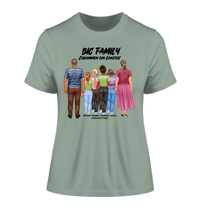 Huge Familien-Designer mit 0-4 Kindern • Ladies Premium T-Shirt XS-2XL aus Bio-Baumwolle für Damen • Exklusivdesign • personalisiert