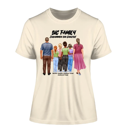 Huge family designer with 0-4 children • Ladies Premium T-Shirt XS-2XL made of organic cotton for women • Exclusive design • personalized