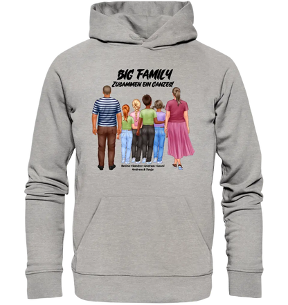 Huge Familien-Designer mit 0-4 Kindern • Unisex Premium Hoodie XS-5XL aus Bio-Baumwolle für Damen & Herren  • Exklusivdesign • personalisiert