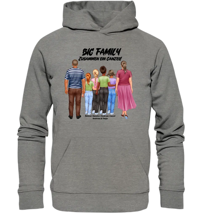 Huge Familien-Designer mit 0-4 Kindern • Unisex Premium Hoodie XS-5XL aus Bio-Baumwolle für Damen & Herren  • Exklusivdesign • personalisiert