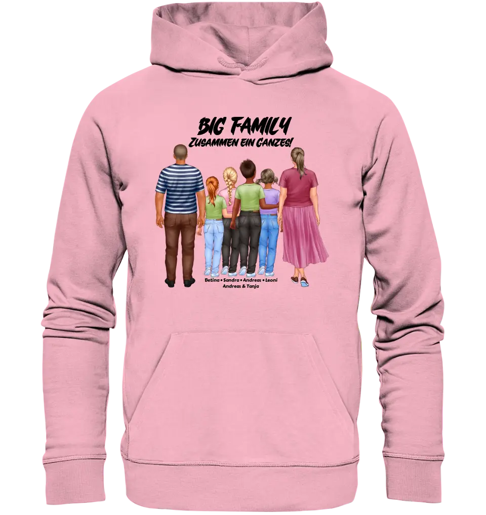 Huge Familien-Designer mit 0-4 Kindern • Unisex Premium Hoodie XS-5XL aus Bio-Baumwolle für Damen & Herren  • Exklusivdesign • personalisiert