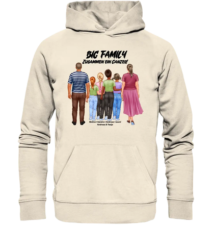 Huge Familien-Designer mit 0-4 Kindern • Unisex Premium Hoodie XS-5XL aus Bio-Baumwolle für Damen & Herren  • Exklusivdesign • personalisiert