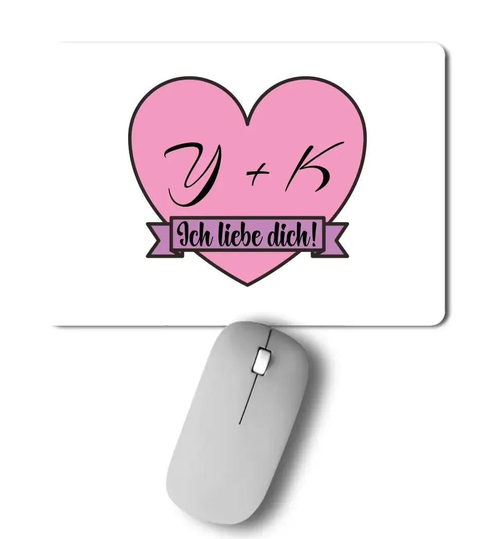 Herz mit Botschaft • Mousepad • Exklusivdesign • personalisiert