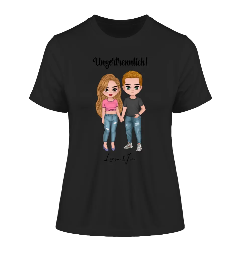 5in1: Cute People Design - Ladies Premium T-Shirt XS-2XL aus Bio-Baumwolle für Damen