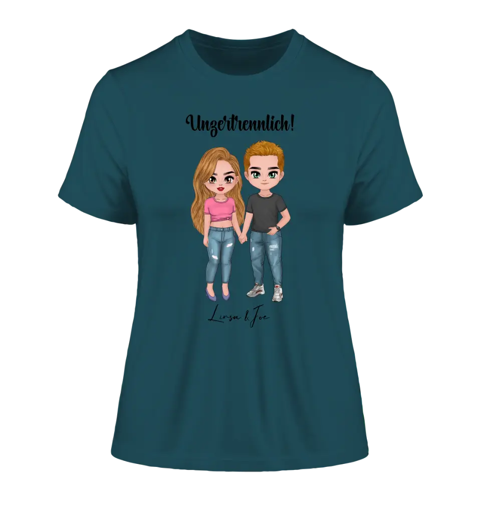 5in1: Cute People Design - Ladies Premium T-Shirt XS-2XL aus Bio-Baumwolle für Damen