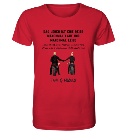 2in1: Paar Designer • Motorrad Couple • Unisex Premium T-Shirt XS-5XL aus Bio-Baumwolle für Damen & Herren