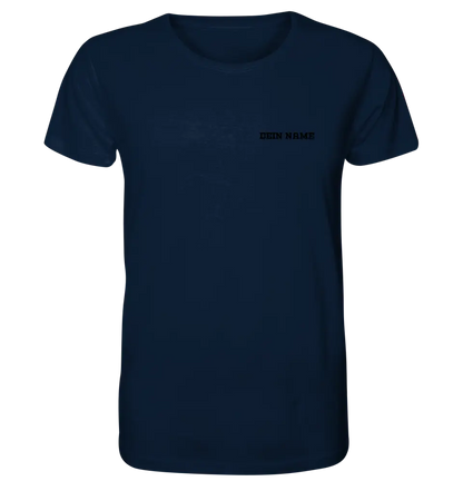 Einfacher Name • Unisex Premium T-Shirt XS-5XL aus Bio-Baumwolle für Damen & Herren • Exklusivdesign • personalisiert • Brustdruck