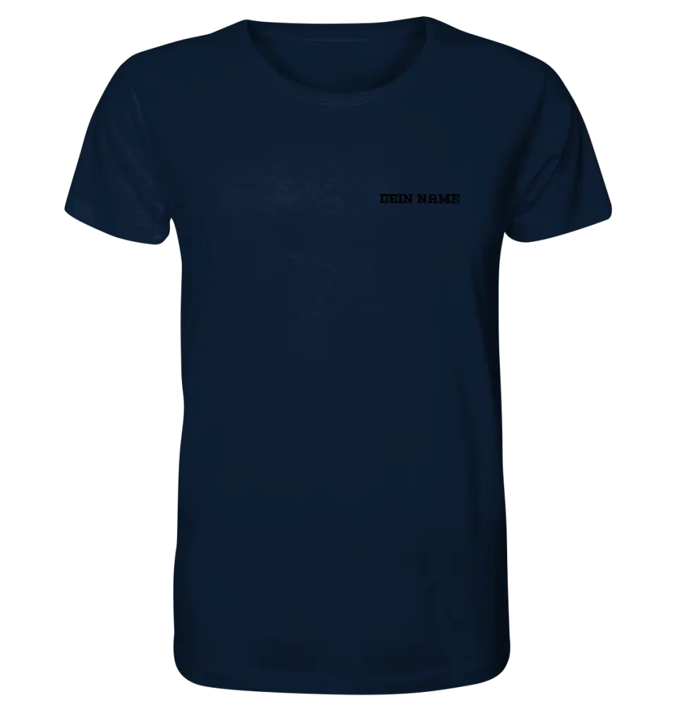 Einfacher Name • Unisex Premium T-Shirt XS-5XL aus Bio-Baumwolle für Damen & Herren • Exklusivdesign • personalisiert • Brustdruck