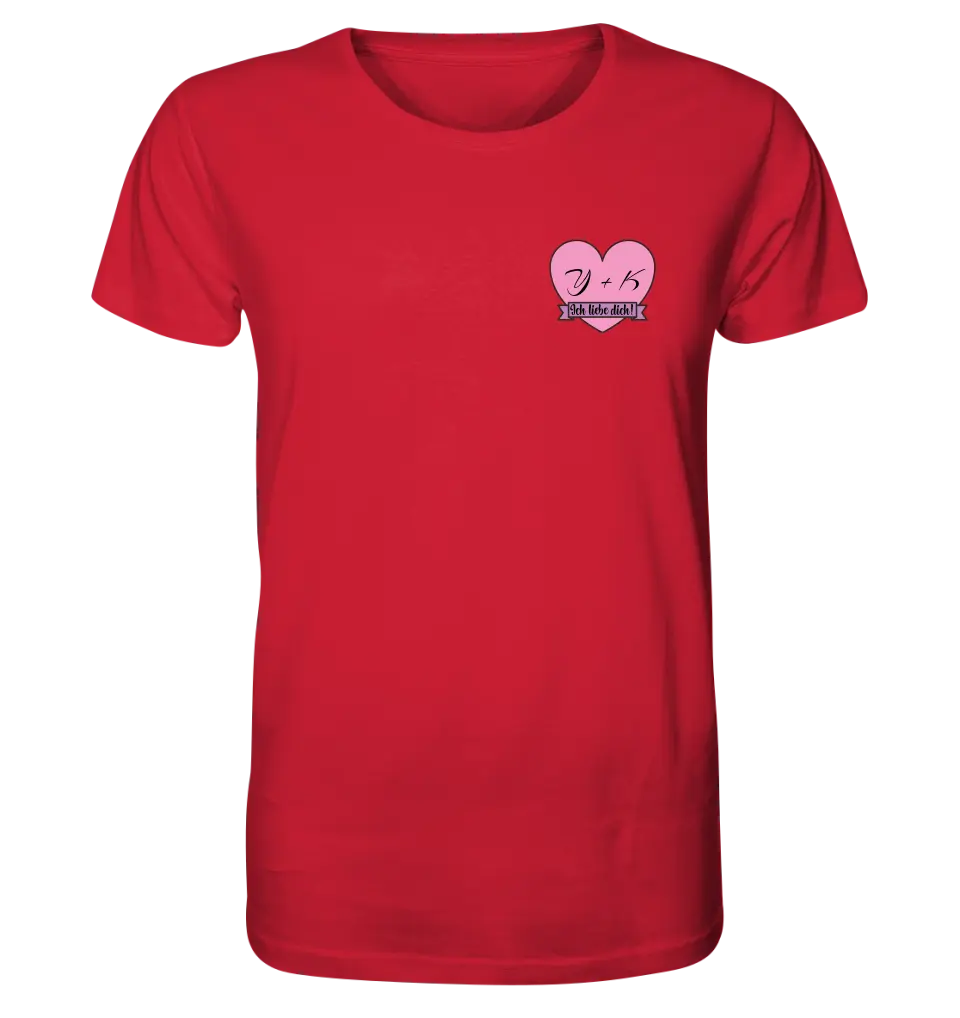 Heart with a message • Unisex premium T-shirt XS-5XL made of organic cotton for women &amp; men • Exclusive design • personalized • chest print