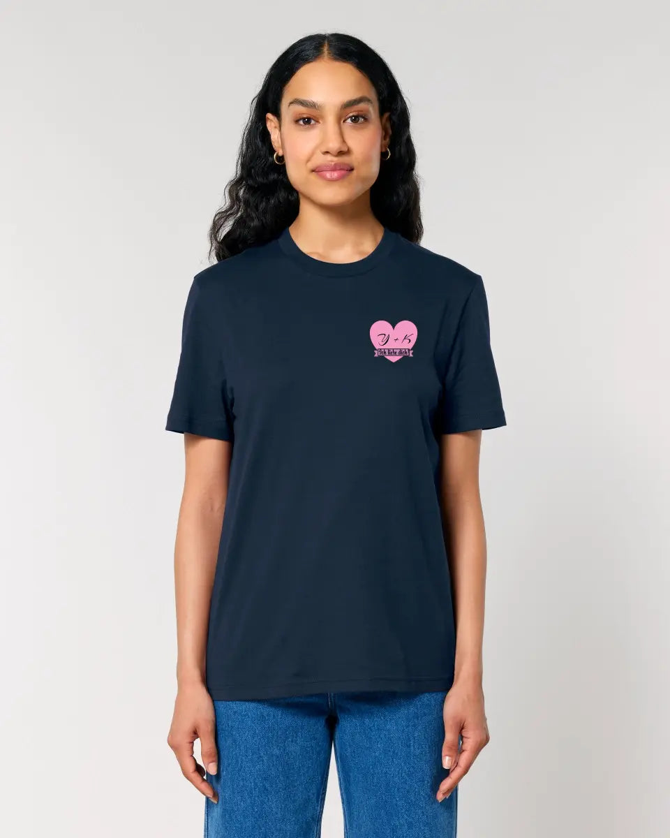 Heart with a message • Unisex premium T-shirt XS-5XL made of organic cotton for women &amp; men • Exclusive design • personalized • chest print