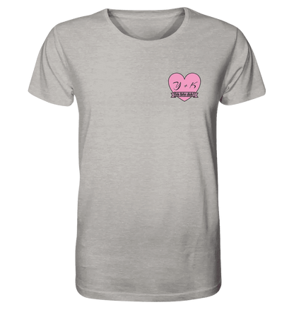 Herz mit Botschaft • Unisex Premium T-Shirt XS-5XL aus Bio-Baumwolle für Damen & Herren • Exklusivdesign • personalisiert • Brustdruck