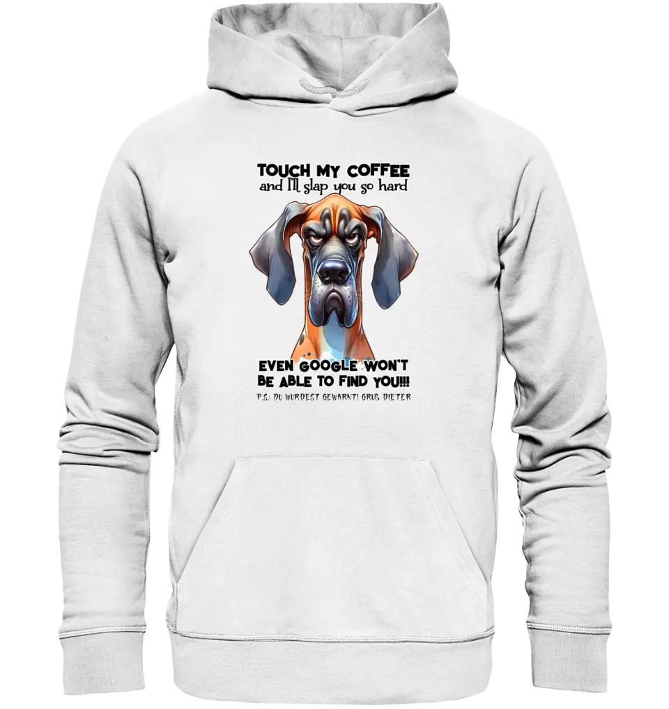 Coffee-Dog • Kaffee • Hund • Unisex Premium Hoodie XS-5XL aus Bio-Baumwolle für Damen & Herren  • Exklusivdesign • personalisiert