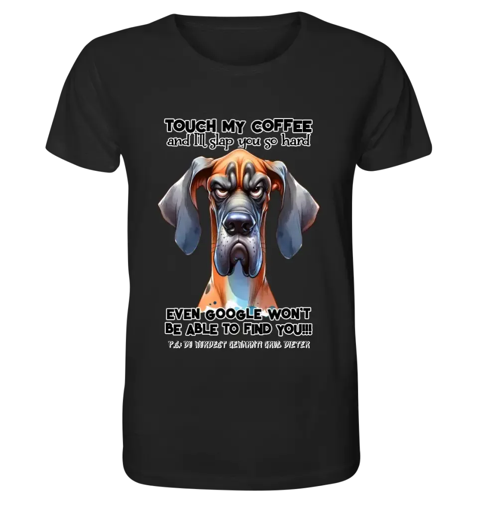 Coffee-Dog • Kaffee • Hund • Unisex Premium T-Shirt XS-5XL aus Bio-Baumwolle für Damen & Herren • Exklusivdesign • personalisiert