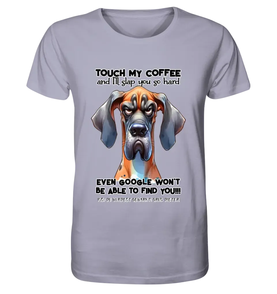 Coffee-Dog • Kaffee • Hund • Unisex Premium T-Shirt XS-5XL aus Bio-Baumwolle für Damen & Herren • Exklusivdesign • personalisiert