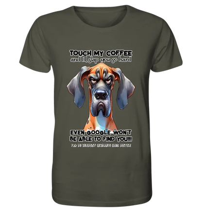 Coffee-Dog • Kaffee • Hund • Unisex Premium T-Shirt XS-5XL aus Bio-Baumwolle für Damen & Herren • Exklusivdesign • personalisiert