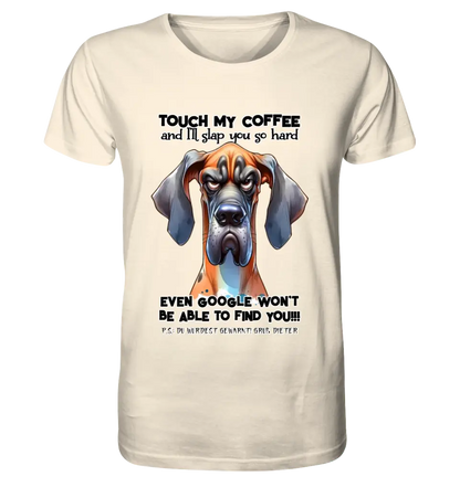 Coffee-Dog • Kaffee • Hund • Unisex Premium T-Shirt XS-5XL aus Bio-Baumwolle für Damen & Herren • Exklusivdesign • personalisiert