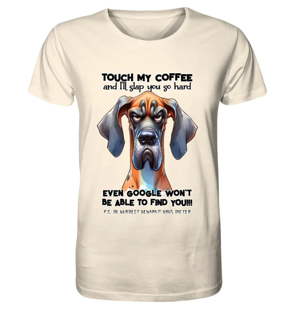 Coffee-Dog • Kaffee • Hund • Unisex Premium T-Shirt XS-5XL aus Bio-Baumwolle für Damen & Herren • Exklusivdesign • personalisiert