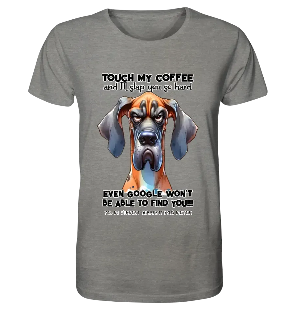 Coffee-Dog • Kaffee • Hund • Unisex Premium T-Shirt XS-5XL aus Bio-Baumwolle für Damen & Herren • Exklusivdesign • personalisiert