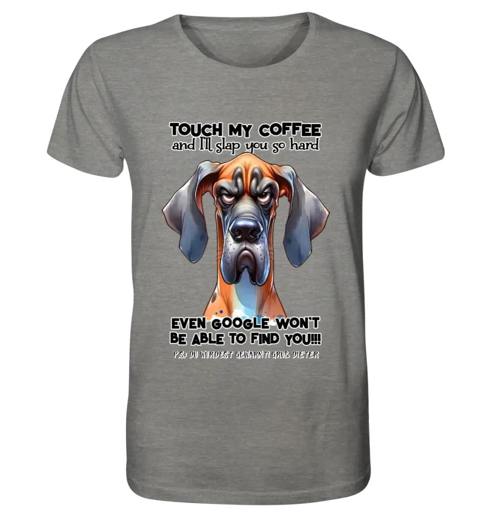 Coffee-Dog • Kaffee • Hund • Unisex Premium T-Shirt XS-5XL aus Bio-Baumwolle für Damen & Herren • Exklusivdesign • personalisiert