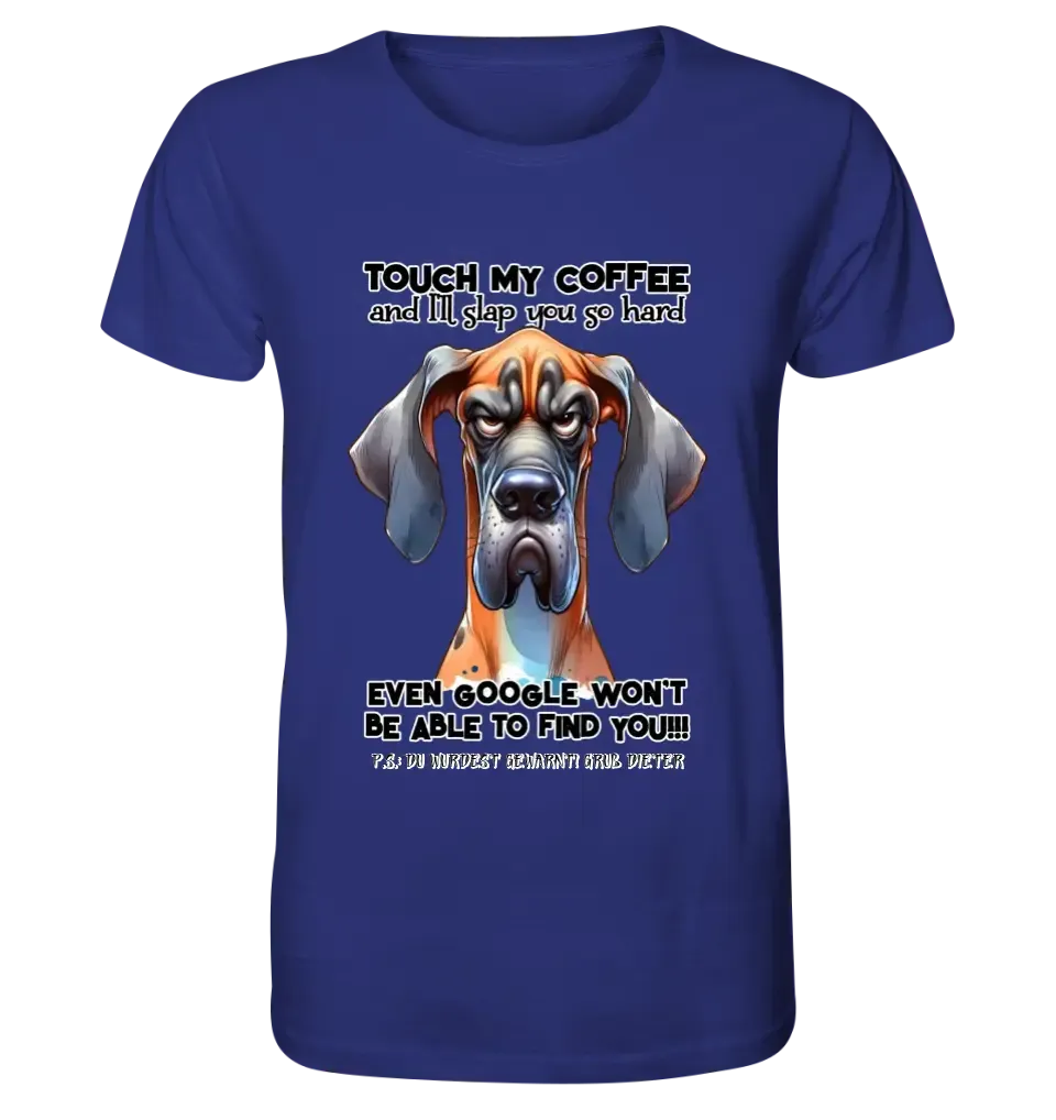 Coffee-Dog • Kaffee • Hund • Unisex Premium T-Shirt XS-5XL aus Bio-Baumwolle für Damen & Herren • Exklusivdesign • personalisiert