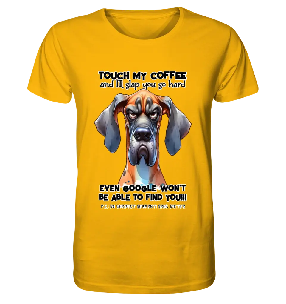 Coffee-Dog • Kaffee • Hund • Unisex Premium T-Shirt XS-5XL aus Bio-Baumwolle für Damen & Herren • Exklusivdesign • personalisiert