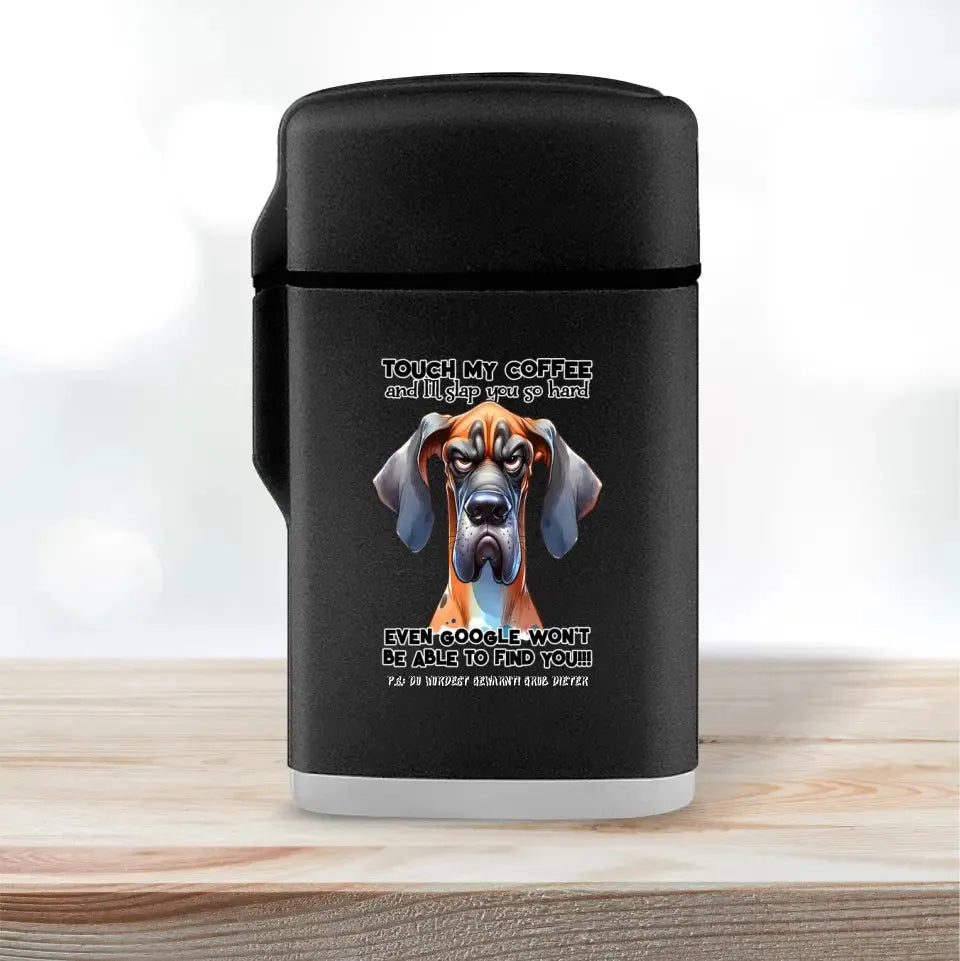 Coffee - Dog • Kaffee • Hund • Feuerzeug • Exklusivdesign • personalisiert von HalloGeschenk.de