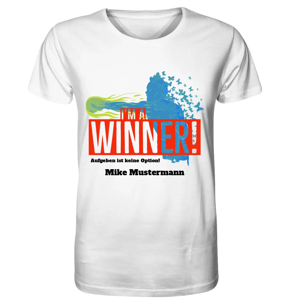 I´M A WINNER • Unisex Premium T-Shirt XS-5XL aus Bio-Baumwolle für Damen & Herren • Exklusivdesign • personalisiert