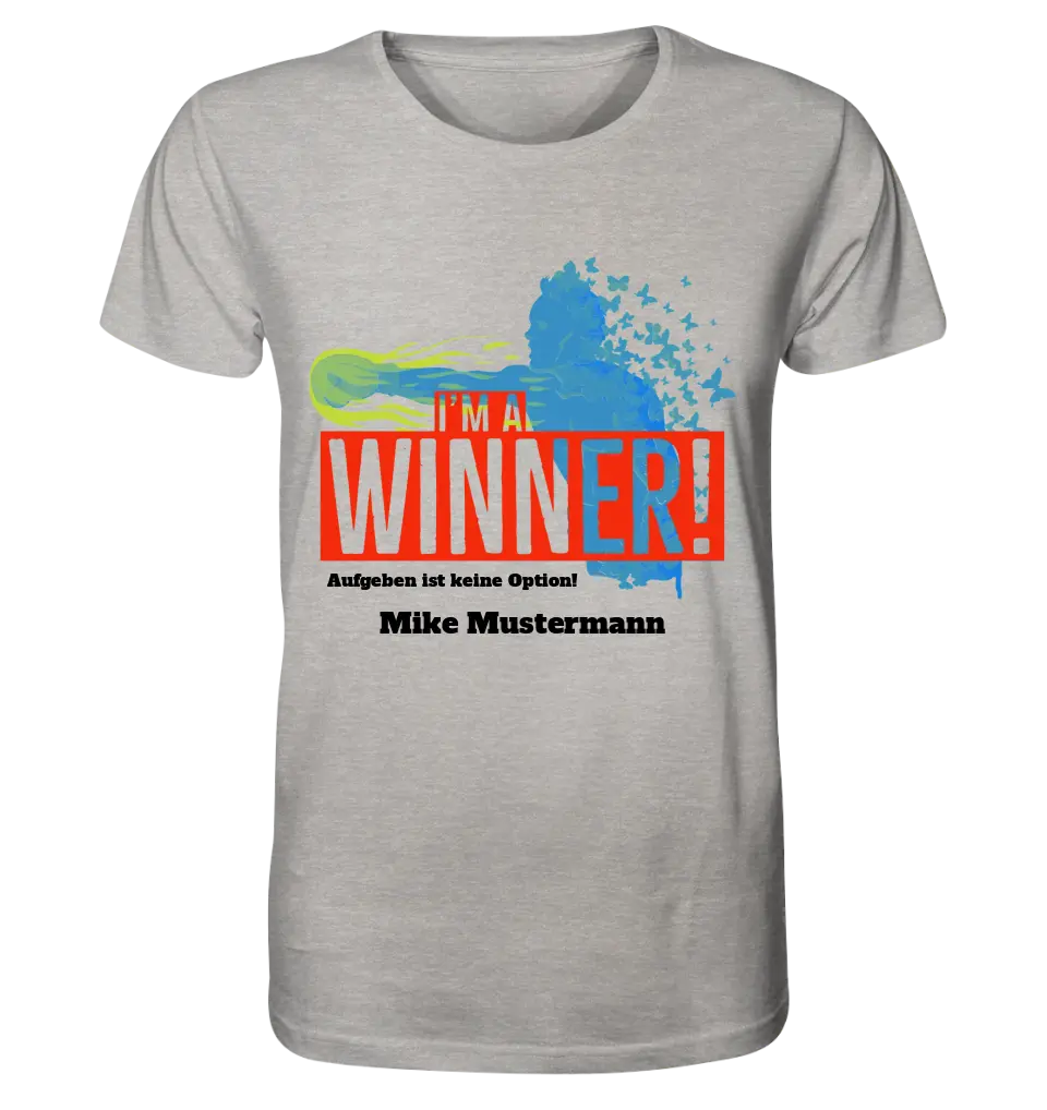 I´M A WINNER • Unisex Premium T-Shirt XS-5XL aus Bio-Baumwolle für Damen & Herren • Exklusivdesign • personalisiert