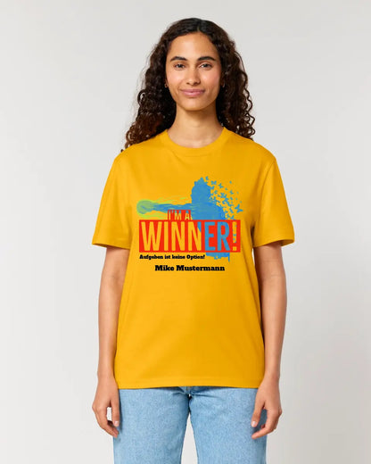 I´M A WINNER • Unisex Premium T-Shirt XS-5XL aus Bio-Baumwolle für Damen & Herren • Exklusivdesign • personalisiert