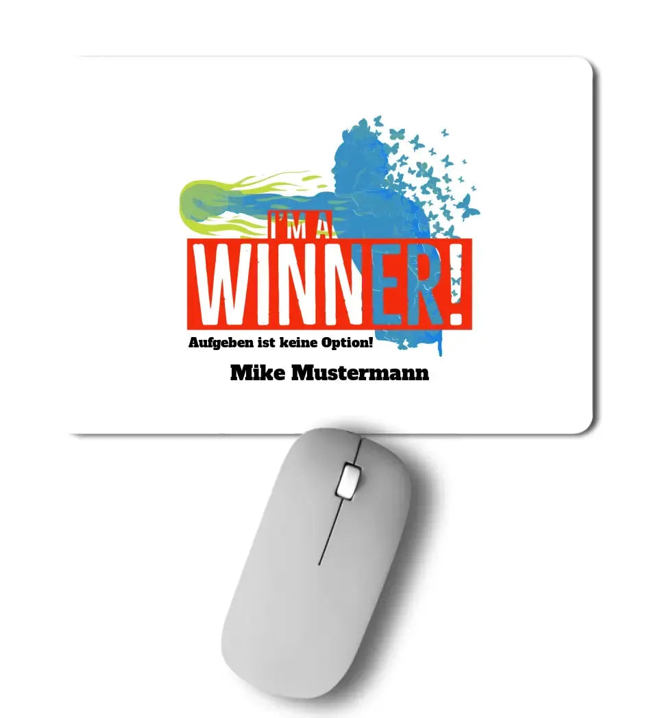 I´M A WINNER • Mousepad • Exklusivdesign • personalisiert