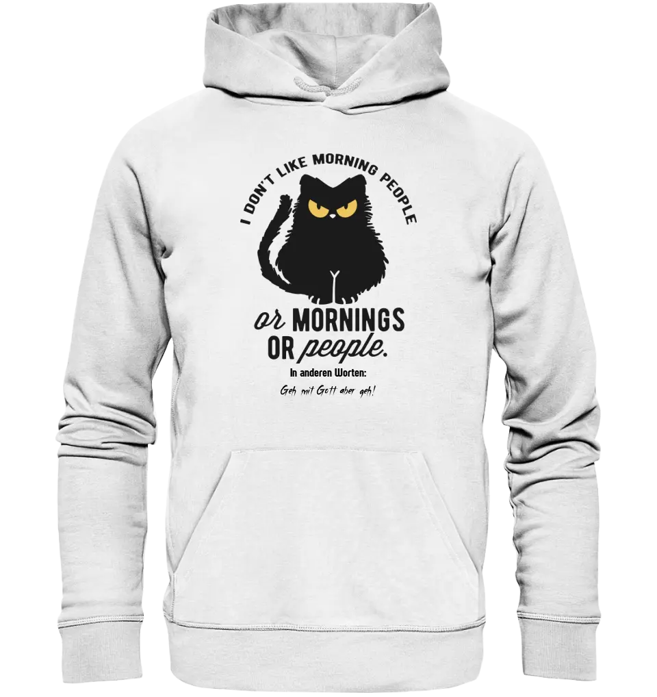 MORNING PEOPLE CAT • Katze • Unisex Premium Hoodie XS-5XL aus Bio-Baumwolle für Damen & Herren • Exklusivdesign • personalisiert