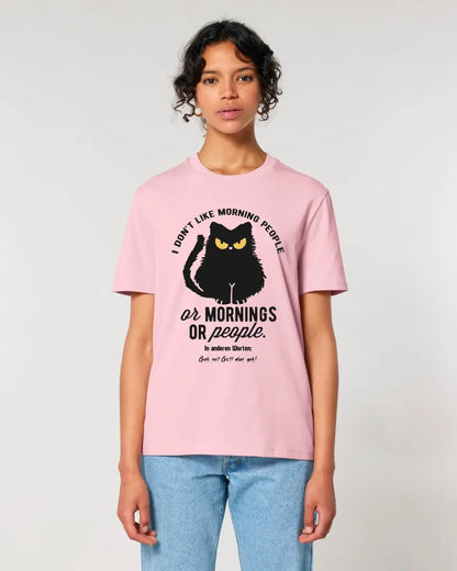 MORNING PEOPLE CAT • Katze • Unisex Premium T-Shirt XS-5XL aus Bio-Baumwolle für Damen & Herren • Exklusivdesign • personalisiert