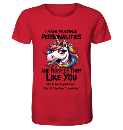 Unicorn - Multiple Personality • Cat • Unisex Premium T-Shirt XS-5XL made of organic cotton for women &amp; men • Exclusive design • personalized