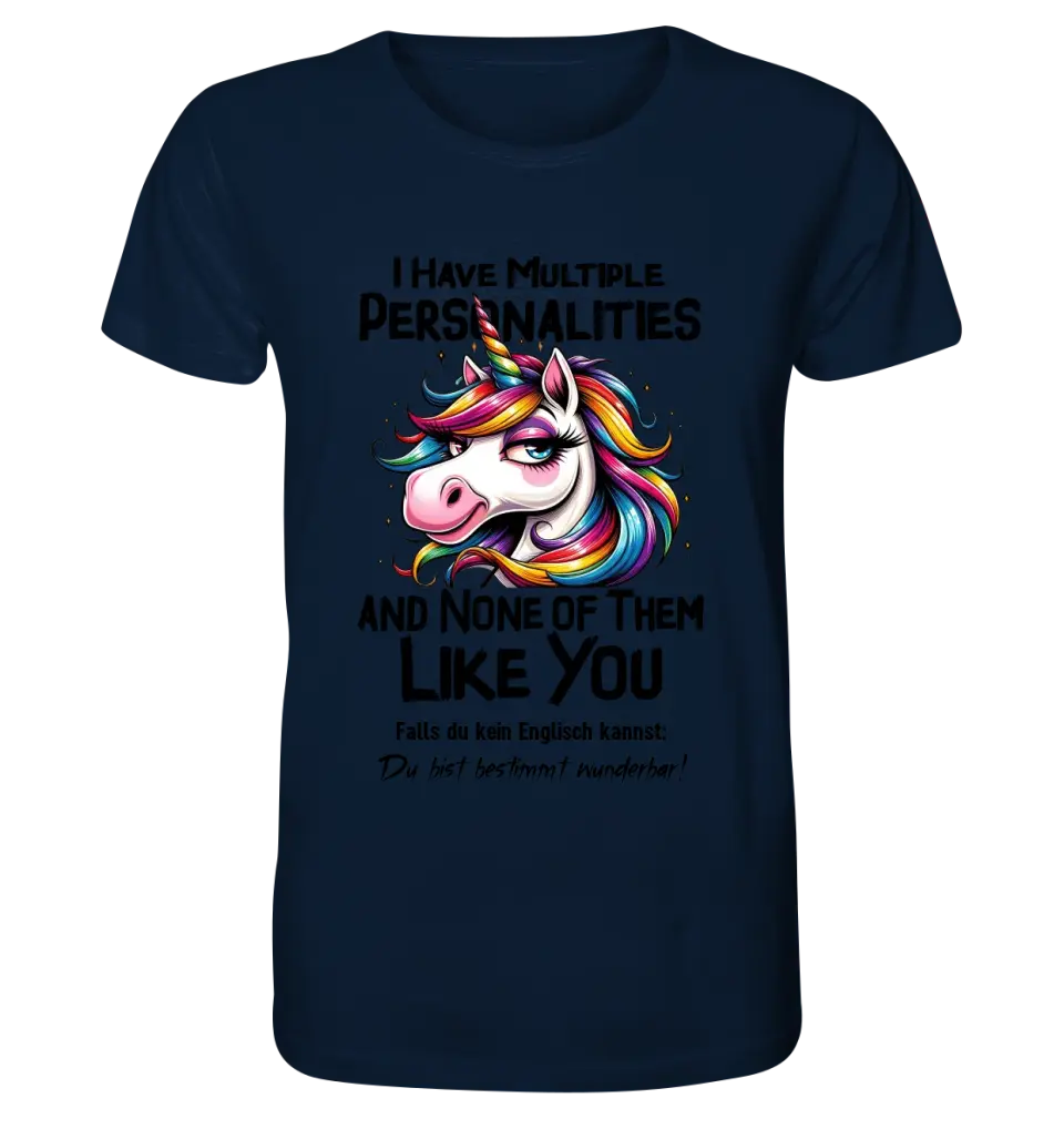 Unicorn - Multiple Personality • Cat • Unisex Premium T-Shirt XS-5XL made of organic cotton for women &amp; men • Exclusive design • personalized