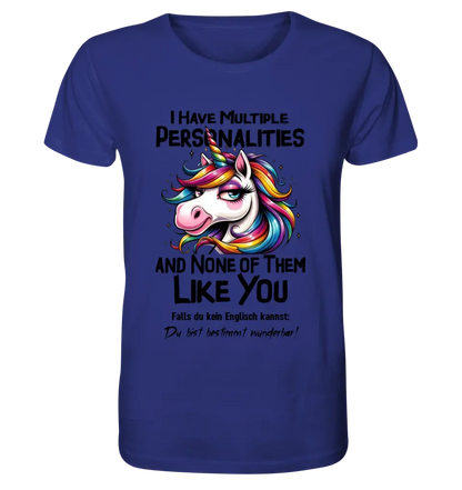 Unicorn - Multiple Personality • Cat • Unisex Premium T-Shirt XS-5XL made of organic cotton for women &amp; men • Exclusive design • personalized