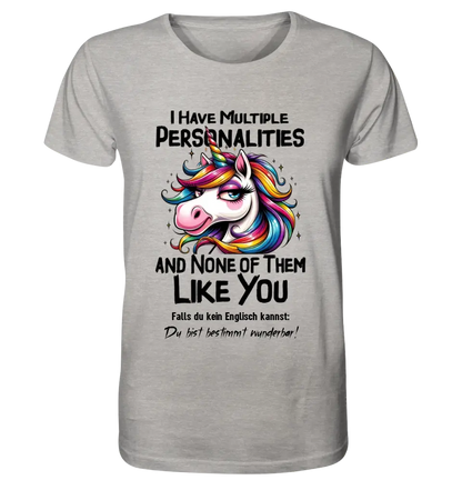 Unicorn - Multiple Personality • Cat • Unisex Premium T-Shirt XS-5XL made of organic cotton for women &amp; men • Exclusive design • personalized