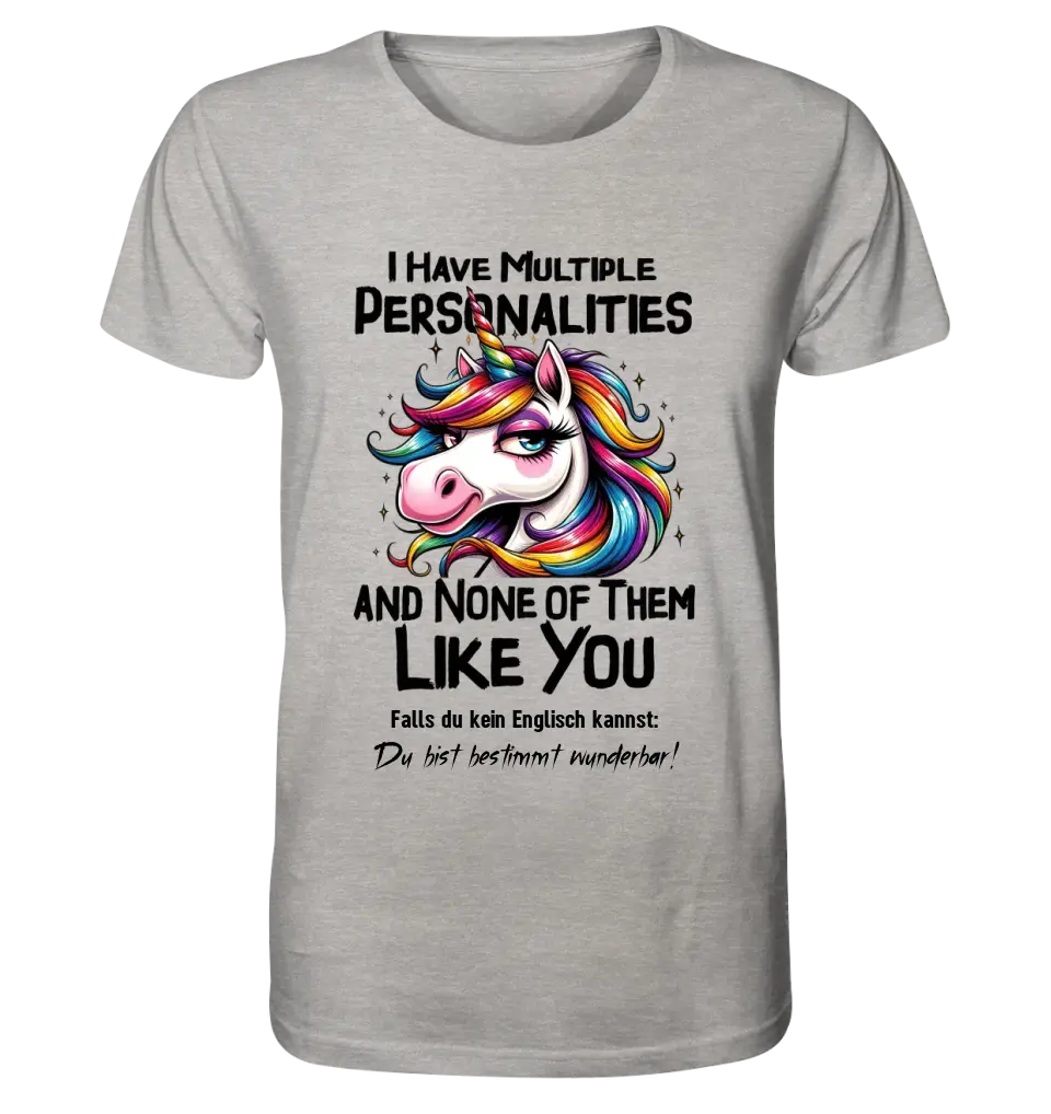 Unicorn - Multiple Personality • Cat • Unisex Premium T-Shirt XS-5XL made of organic cotton for women &amp; men • Exclusive design • personalized