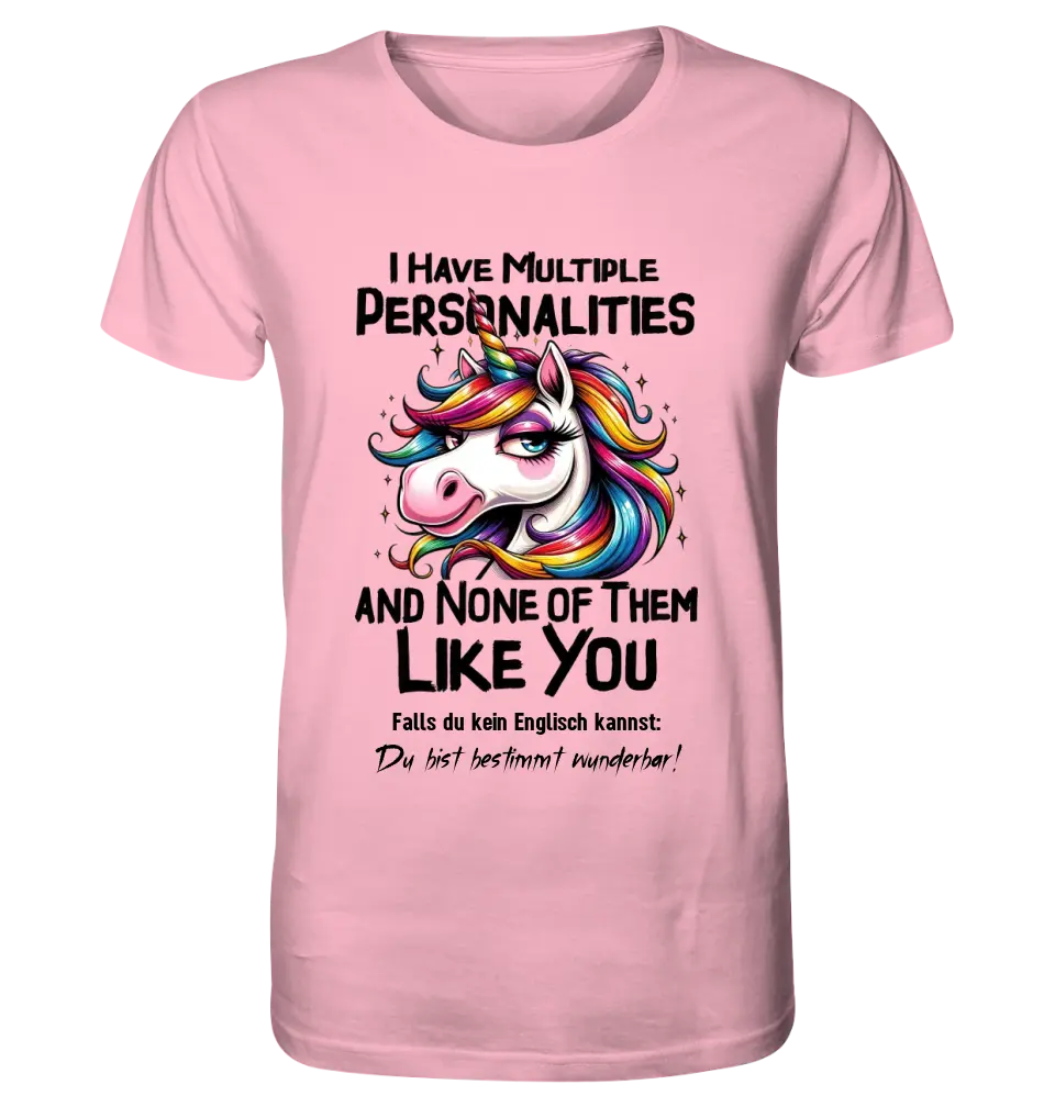 Unicorn - Multiple Personality • Cat • Unisex Premium T-Shirt XS-5XL made of organic cotton for women &amp; men • Exclusive design • personalized