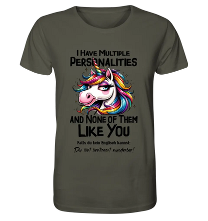 Unicorn - Multiple Personality • Cat • Unisex Premium T-Shirt XS-5XL made of organic cotton for women &amp; men • Exclusive design • personalized