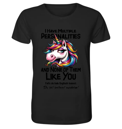 Unicorn - Multiple Personality • Cat • Unisex Premium T-Shirt XS-5XL made of organic cotton for women &amp; men • Exclusive design • personalized