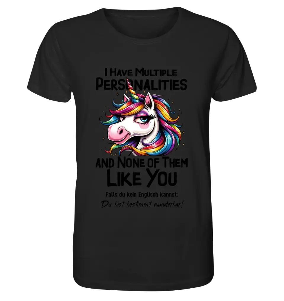 Unicorn - Multiple Personality • Cat • Unisex Premium T-Shirt XS-5XL made of organic cotton for women &amp; men • Exclusive design • personalized